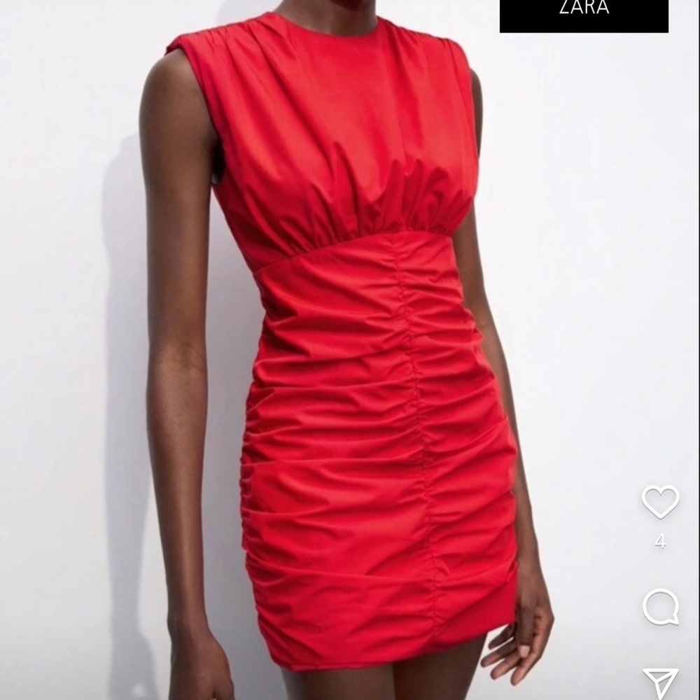 Zara Red Dresa